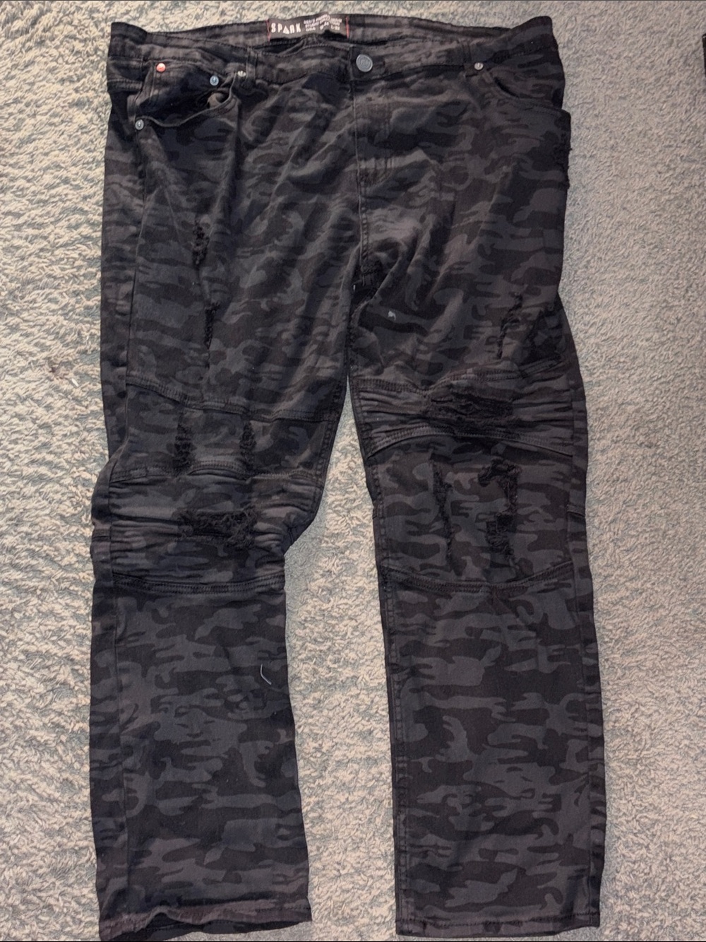 Spark camo premium denim jeans